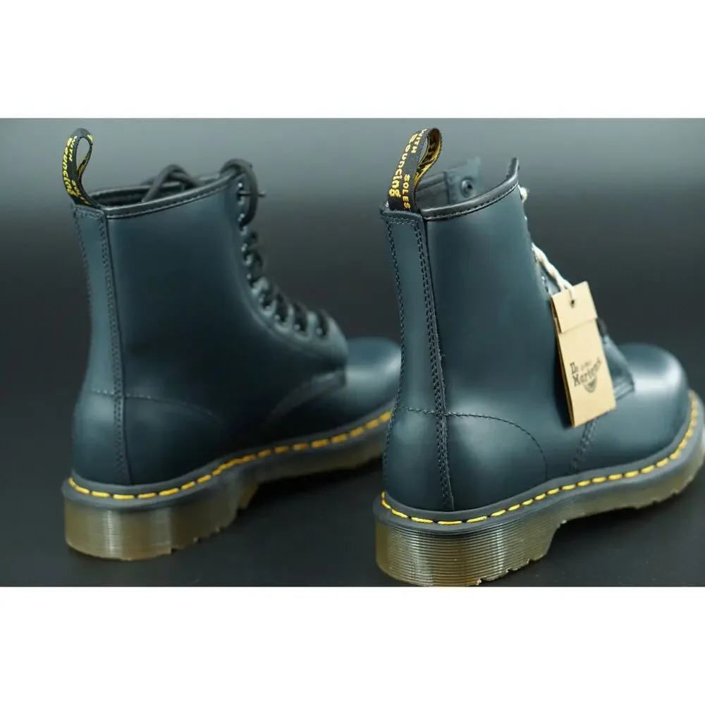 Doc Martens 1460 combat ankle boots size 5M 6W 37 EU laces Blue biker military